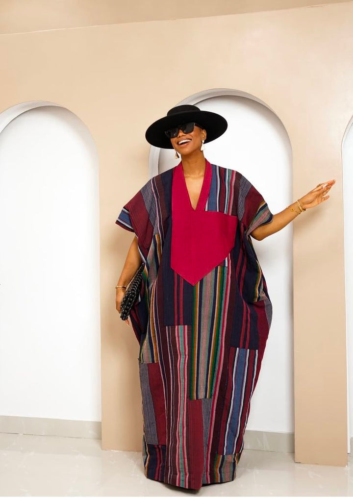 Wine Blend Aso Oke Boubou